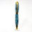 Thumbnail: Handmade Baron Turquoise Dyed Box Elder Burl Fountain Pen with Titanium Gold