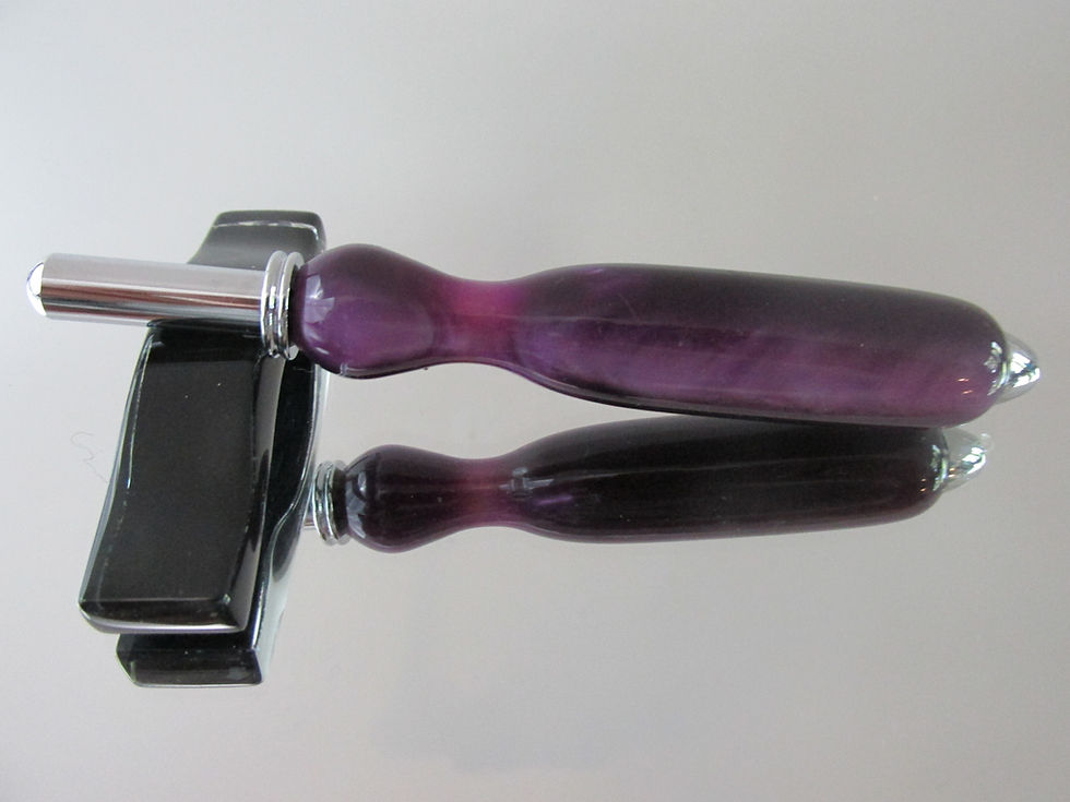 Thumbnail: The seam ripper/sewing stiletto is handmade from Lavendar Acrylic Acetate