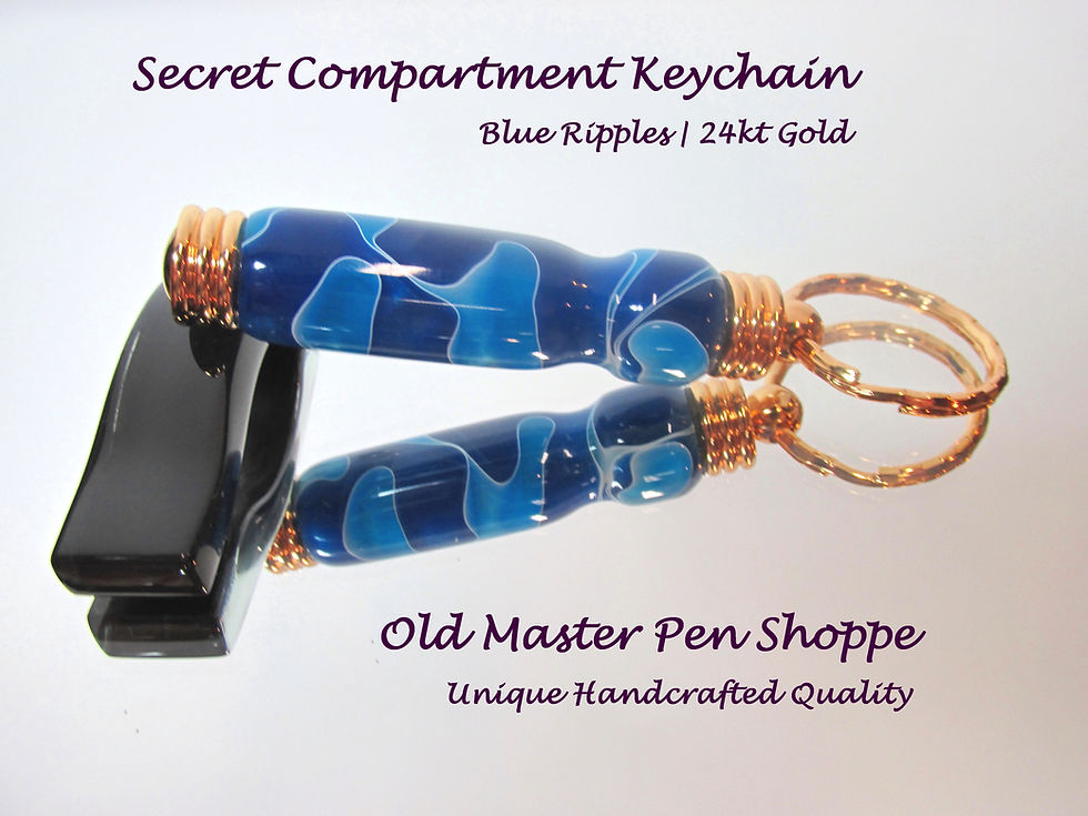 Thumbnail: Blue Ripples with 24kt Gold Plating