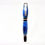 Thumbnail: Handmade Blue Orca Churchill  Rhinoplastic Rollerball Pen with Silver Plating