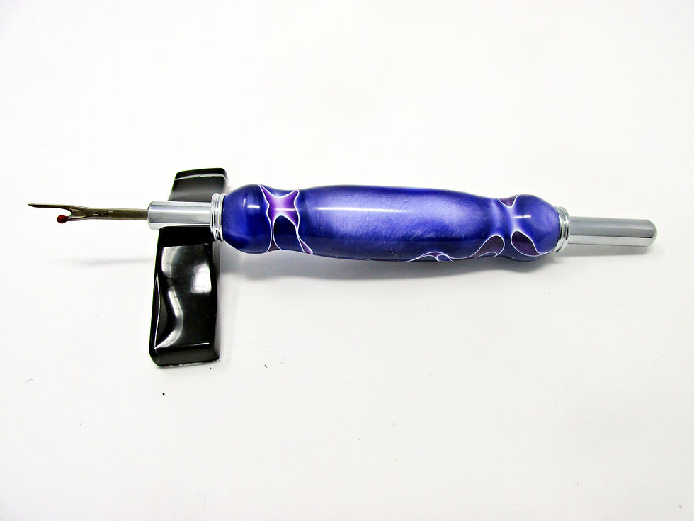Thumbnail: Handmade Grape Escape Seam Ripper/Stiletto with Chrome Plating