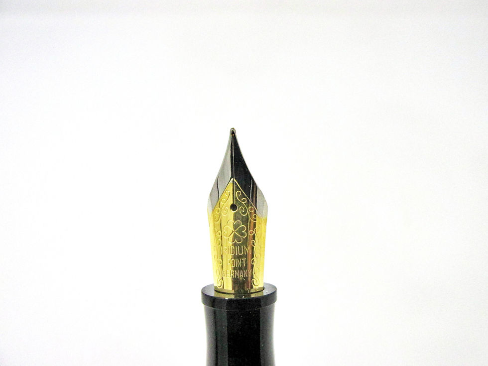Thumbnail: Handmade Churchill Precious Metals Acrylic Fountain Pen with 24Kt Gold Plating