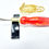 Thumbnail: Handmade  Golden Red Seam Ripper Necklace with 24kt Gold Plating