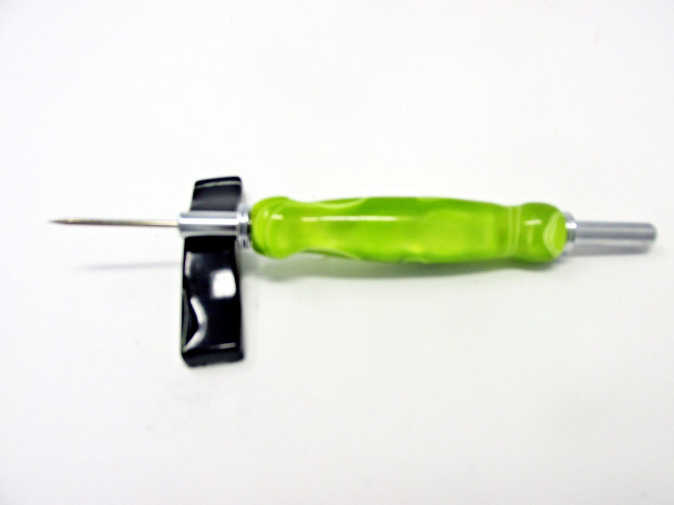 Thumbnail: Handmade Margarita Swirl Double Seam Ripper/Stiletto with Chrome Plating