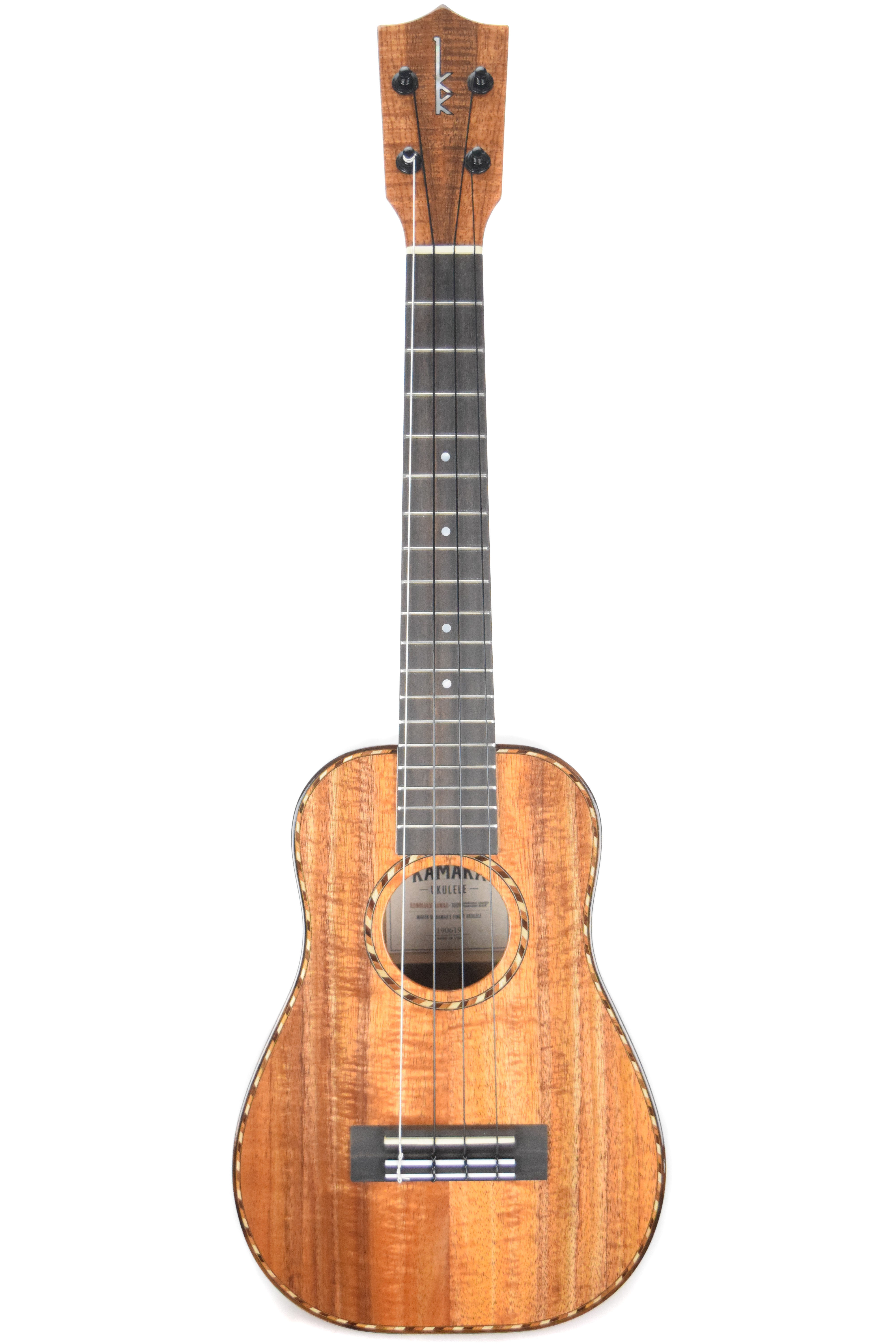 HB-2D Deluxe Hawaiian Koa Bell-Shaped Concert Ukulele - Kamaka