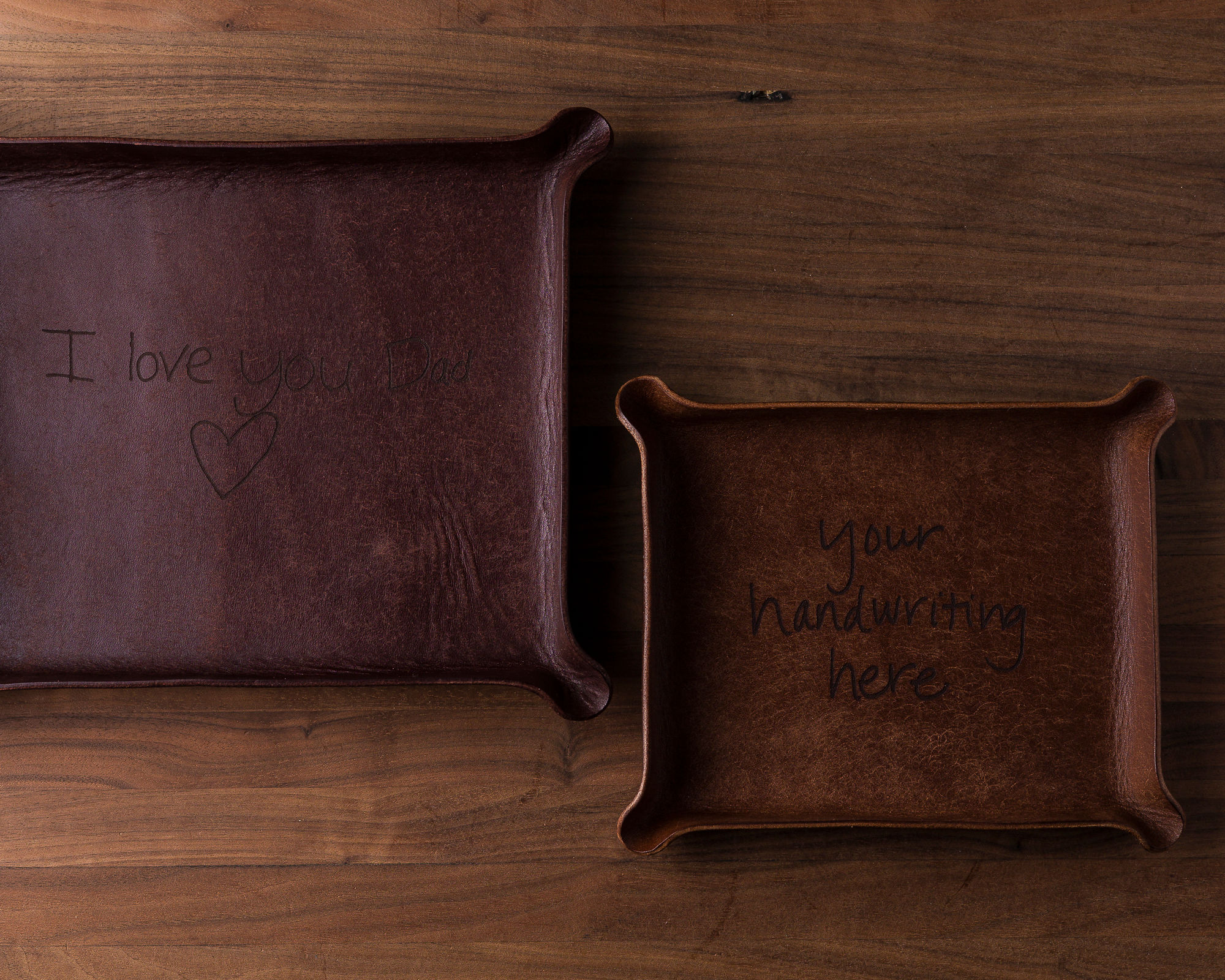 Your Handwriting Leather Catchall