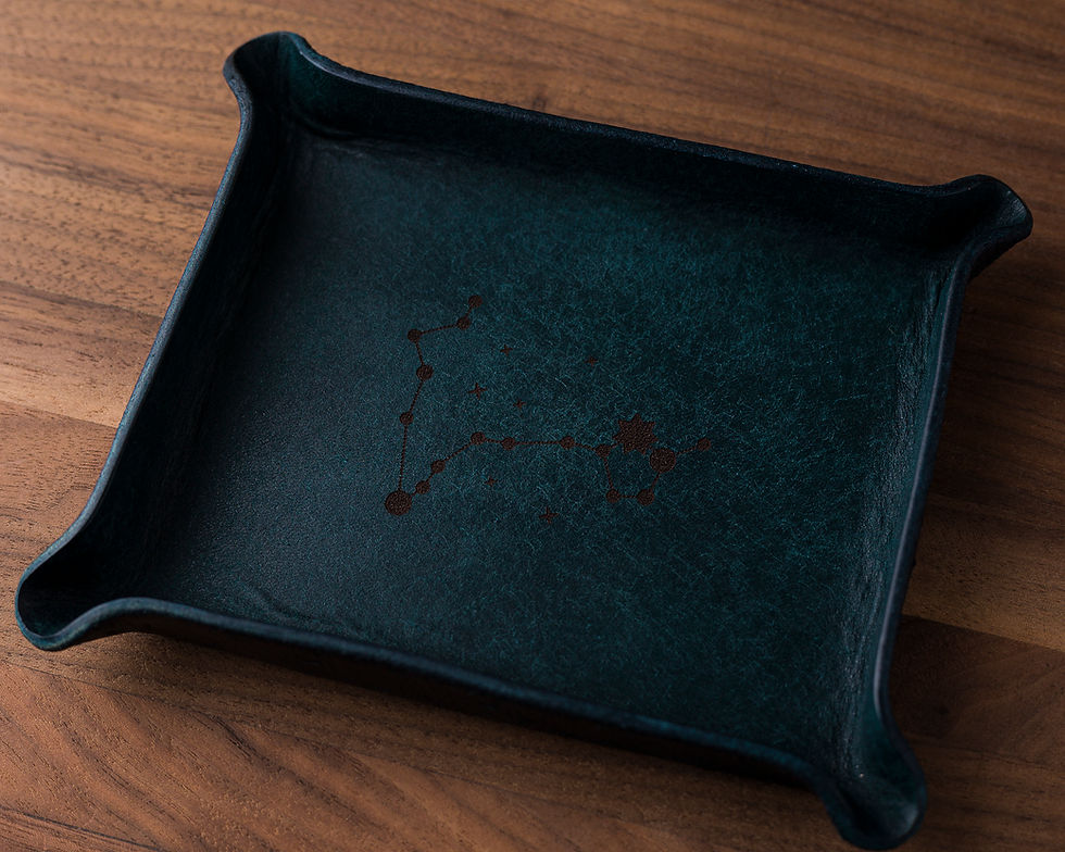 Thumbnail: Astrological Constellation Leather Ring Dish