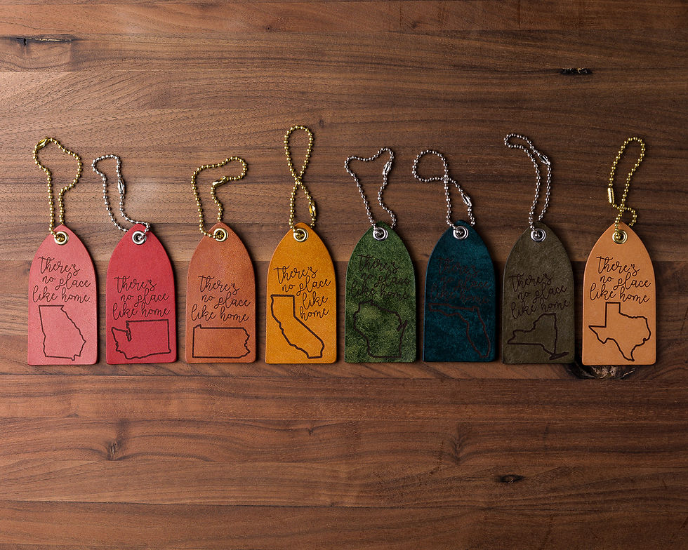 Thumbnail: Home State Leather Luggage Tag