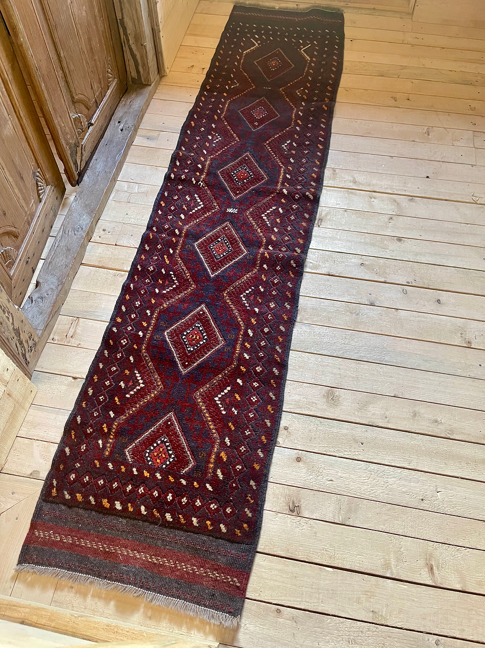 Thumbnail: Narrow runner woollen  rug