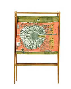 TEAK VINTAGE MAGAZINE/CRAFT HOLDER