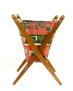 TEAK VINTAGE MAGAZINE/CRAFT HOLDER