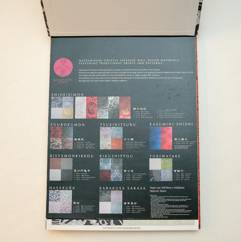 Papier peint washi japonais BOLANDO Paris.