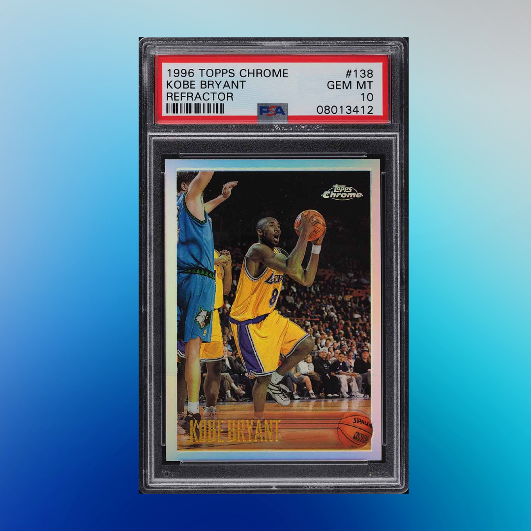1996 Topps Chrome Kobe Bryant Refractor PSA 10