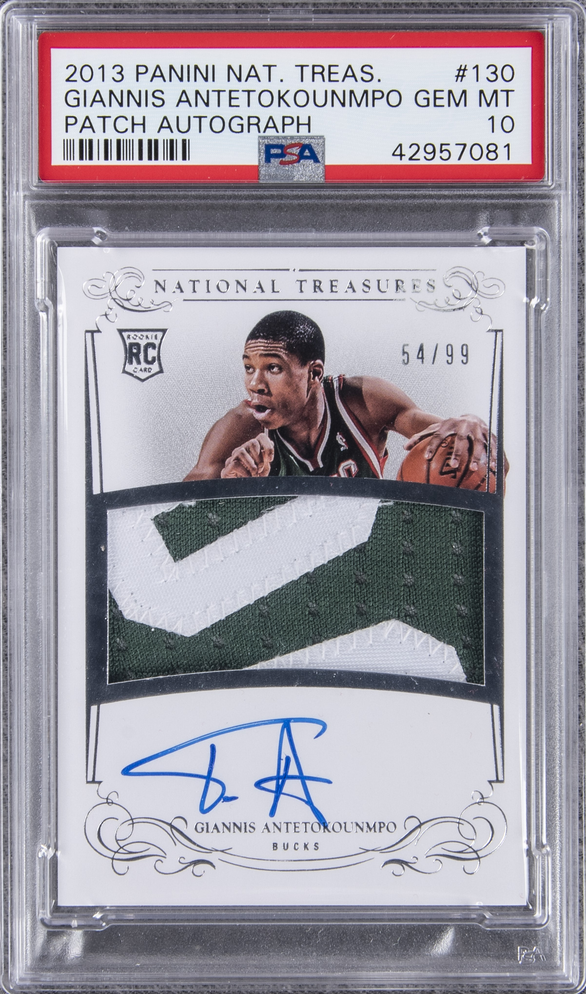 2013 Panini National Treasures Rookie Patch Autograph /99