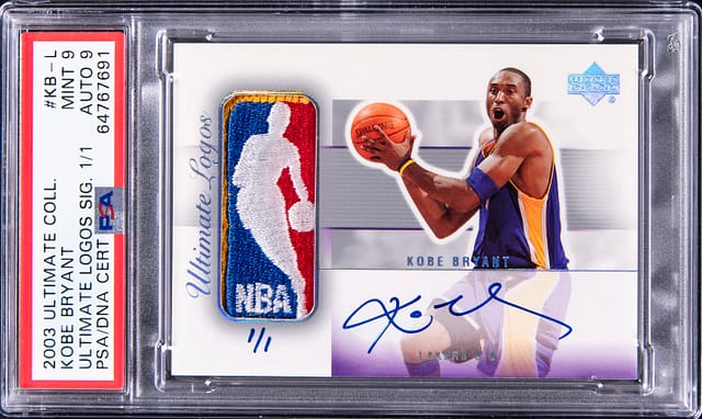 Kobe Bryant Ultimate Logos Signature card