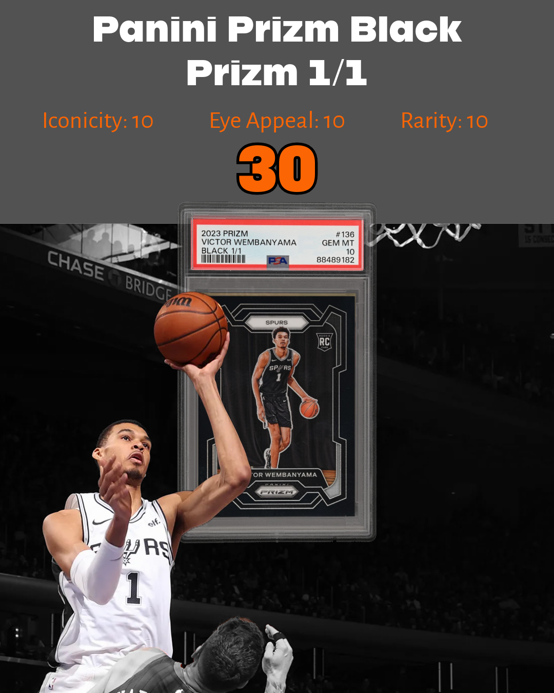 True Black Prizm 1/1 Rookie Card