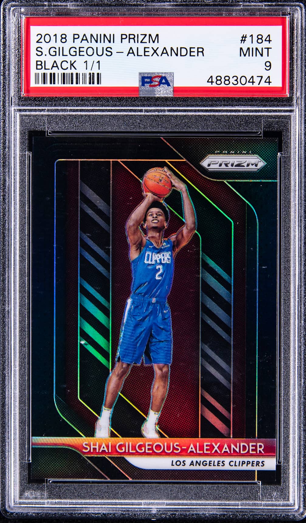 2018 Panini Prizm Black Prizm 1/1