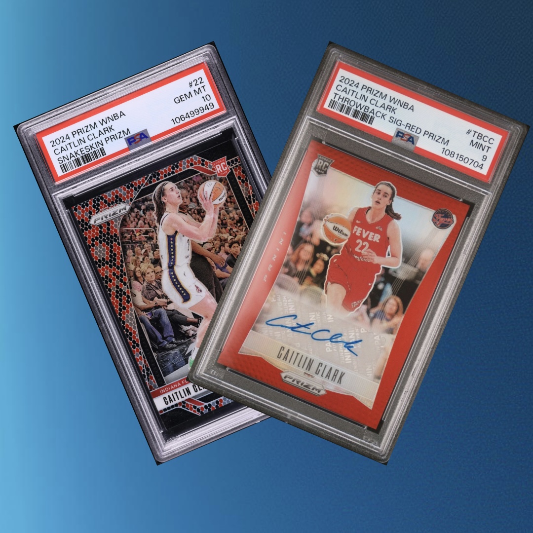 Snakeskin Prizm and Throwback Signatures Prizm Caitlin Clark Rookies