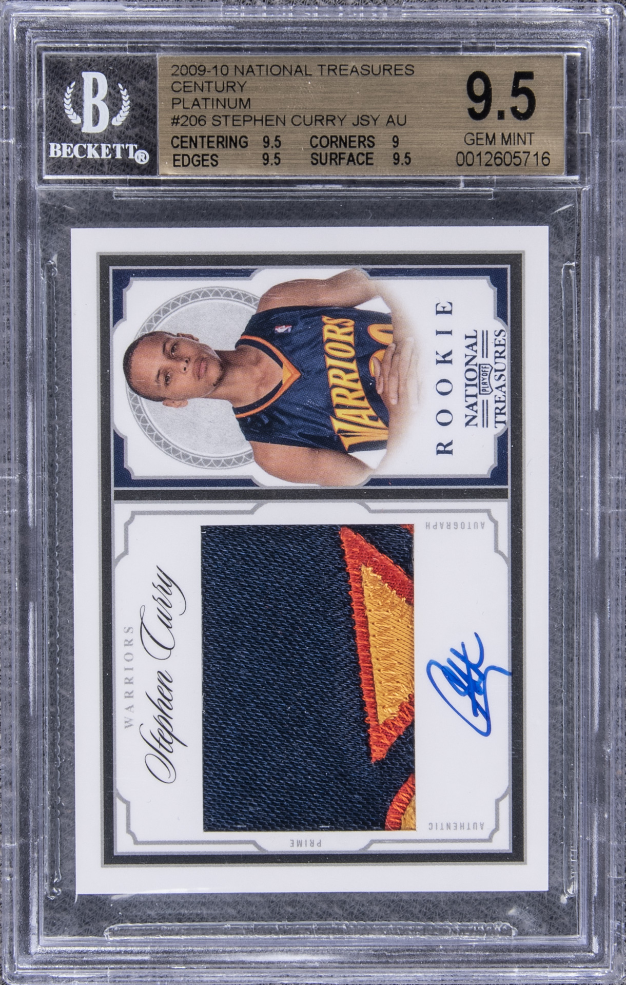 2009 Panini National Treasures Platinum Rookie Patch Autograph /5