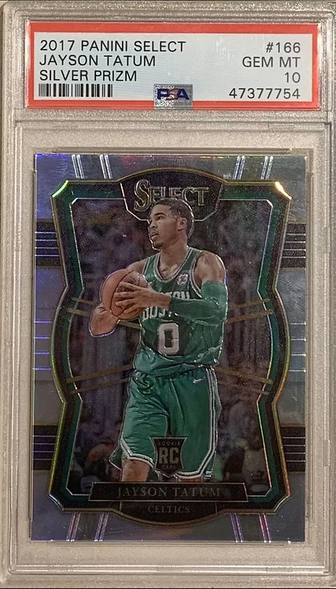 PSA鑑定済ルーキーカード JAYSON TATUM RC PRIZM テイタム PSA】Select