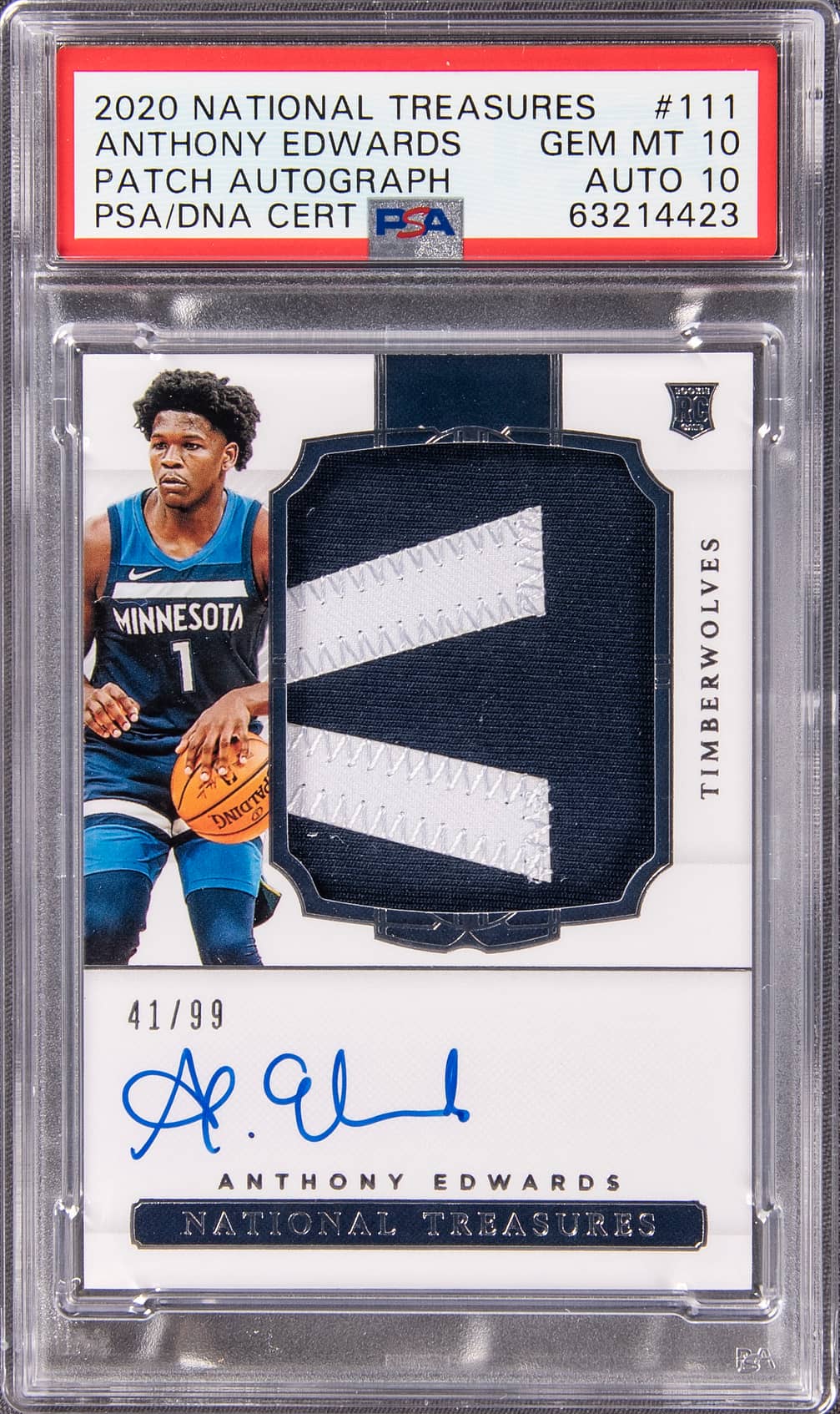 2020-21 Panini National Treasures RPA /99 PSA 10 / Auto 10