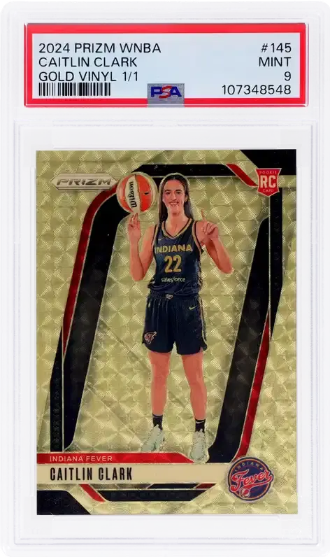 2024 Panini Prizm Gold Vinyl Prizm 1/1 #145 PSA 9