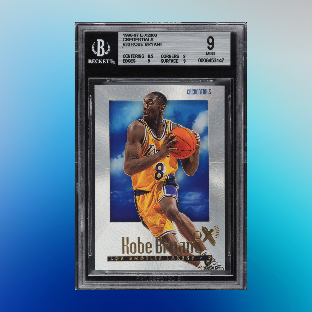 1996 Skybox E-X2000 Kobe Bryant Credentials BGS 9