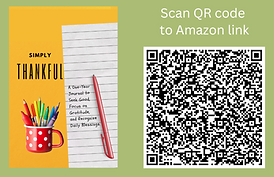 Scan QR to order Simply Thankful Journal from Amazon
