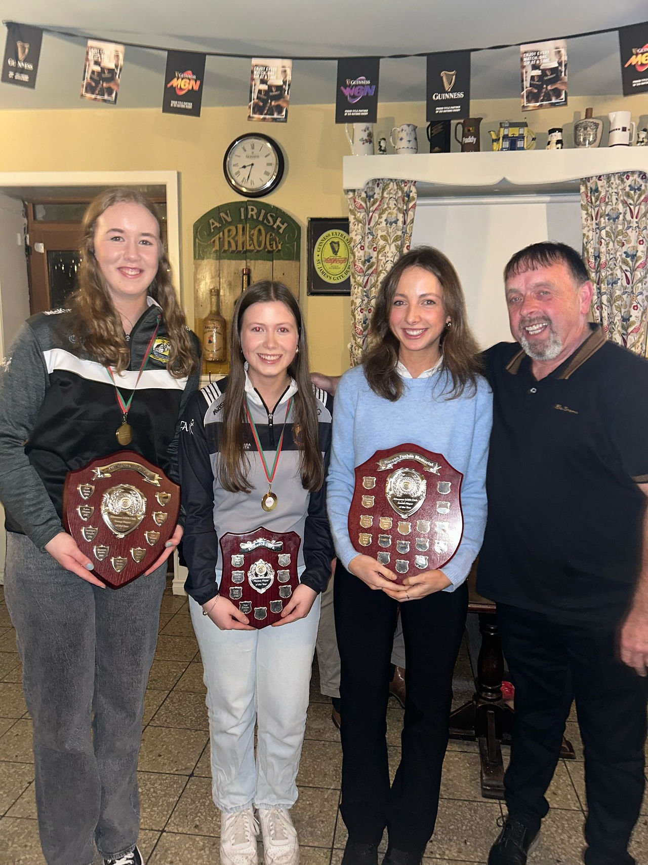 Katie Moran, Laura O'Grady, Laura Kelly & John O'Grady