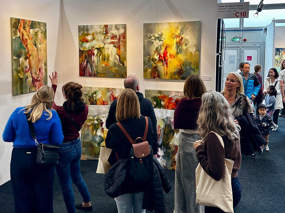 Painting_Abstract_Art_Interior_design_Noble_Art_Nexus_Festmenyek_Lakberendezes_London_Battersea_Art_Fair_Autumn_2025_IMG_5558