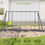 Thumbnail: Metal Garden Swing Set with Double Swings Glider Swing Seats Green
