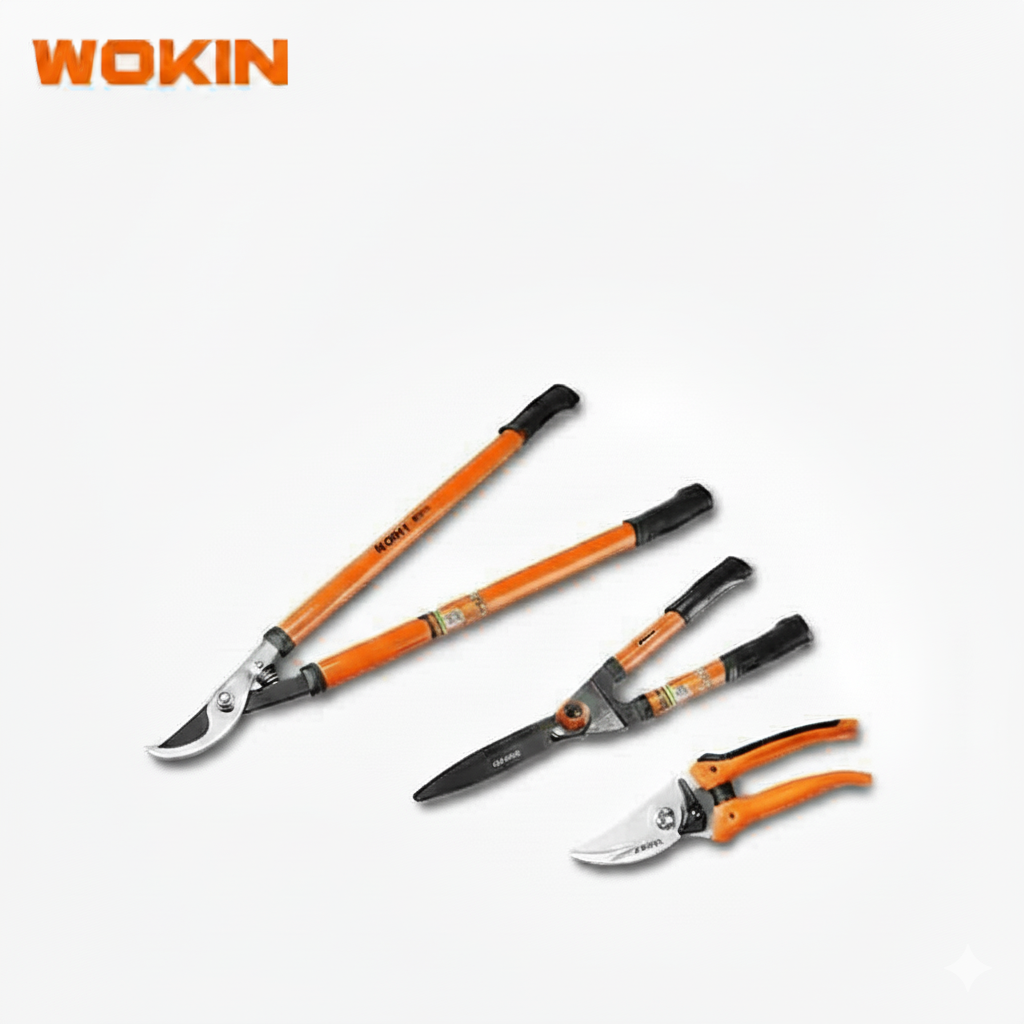 WOKIN 3 Gartenschere mit weichem PVC-Griff
