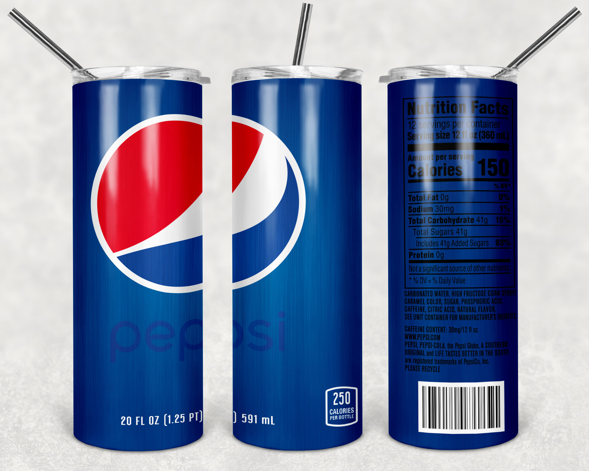 Pepsi Inspired Tumblers