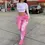 Thumbnail: Tie-dye casual sportswear Fashion 2 piece trousers