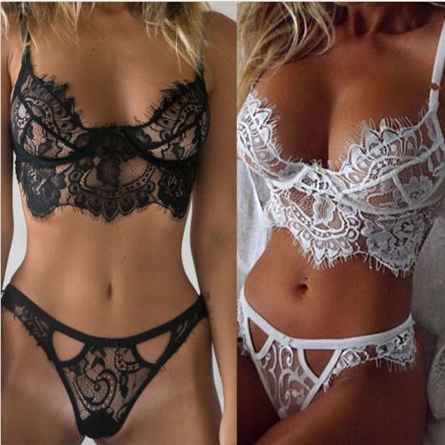 Thumbnail: Honeymoon ladies pajamas lace sleepwear