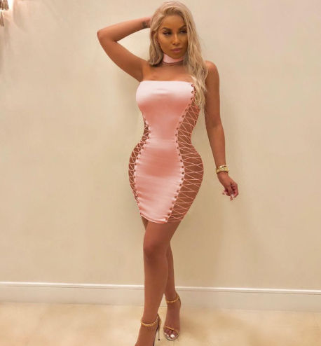 Thumbnail: Elegant Bondage Strap Dress