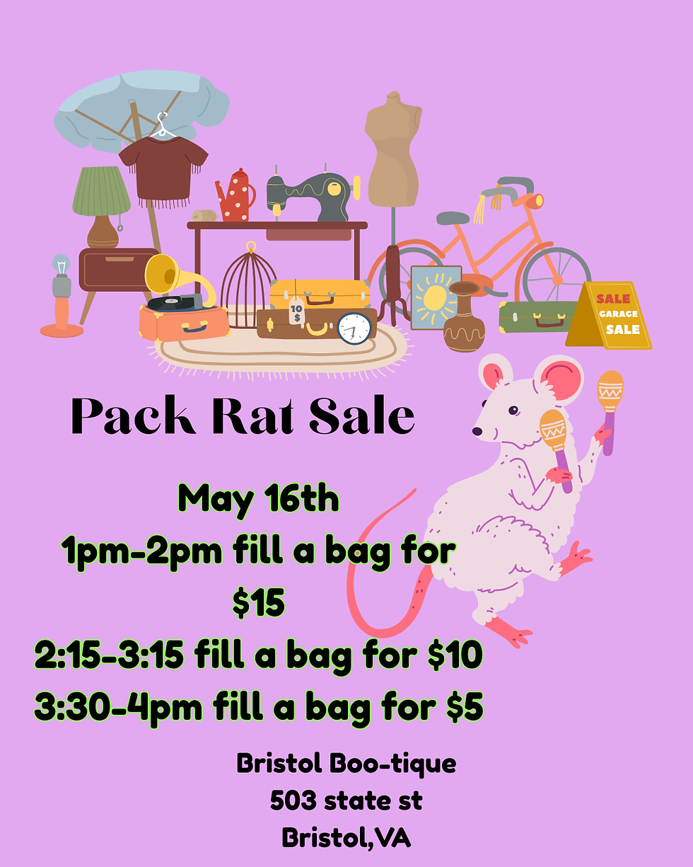 Pack Rat: Fill A Bag Sale