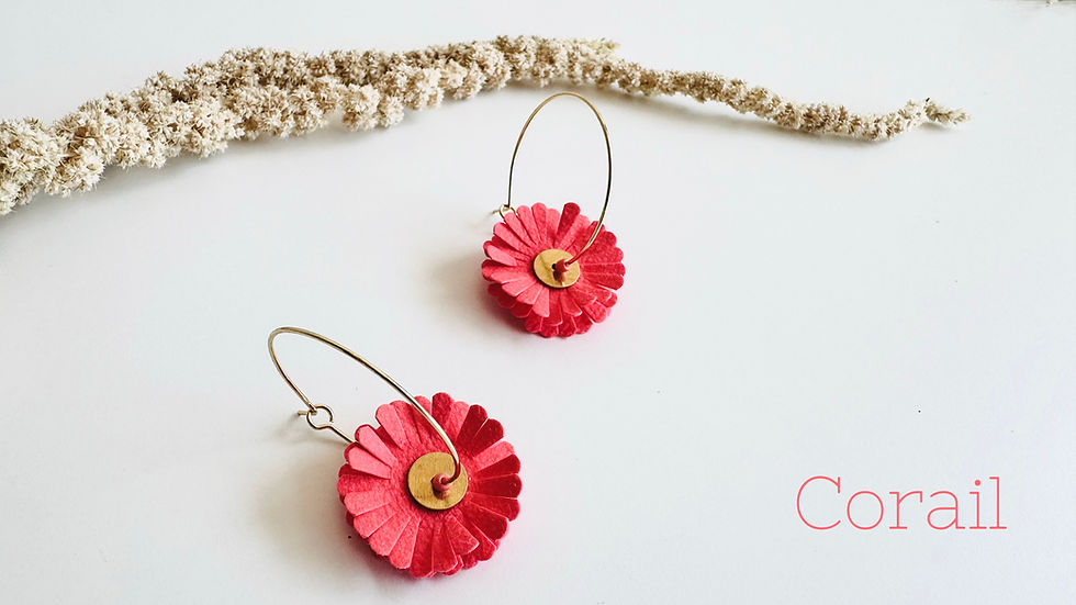Miniature : Créoles Pâquerette chic
