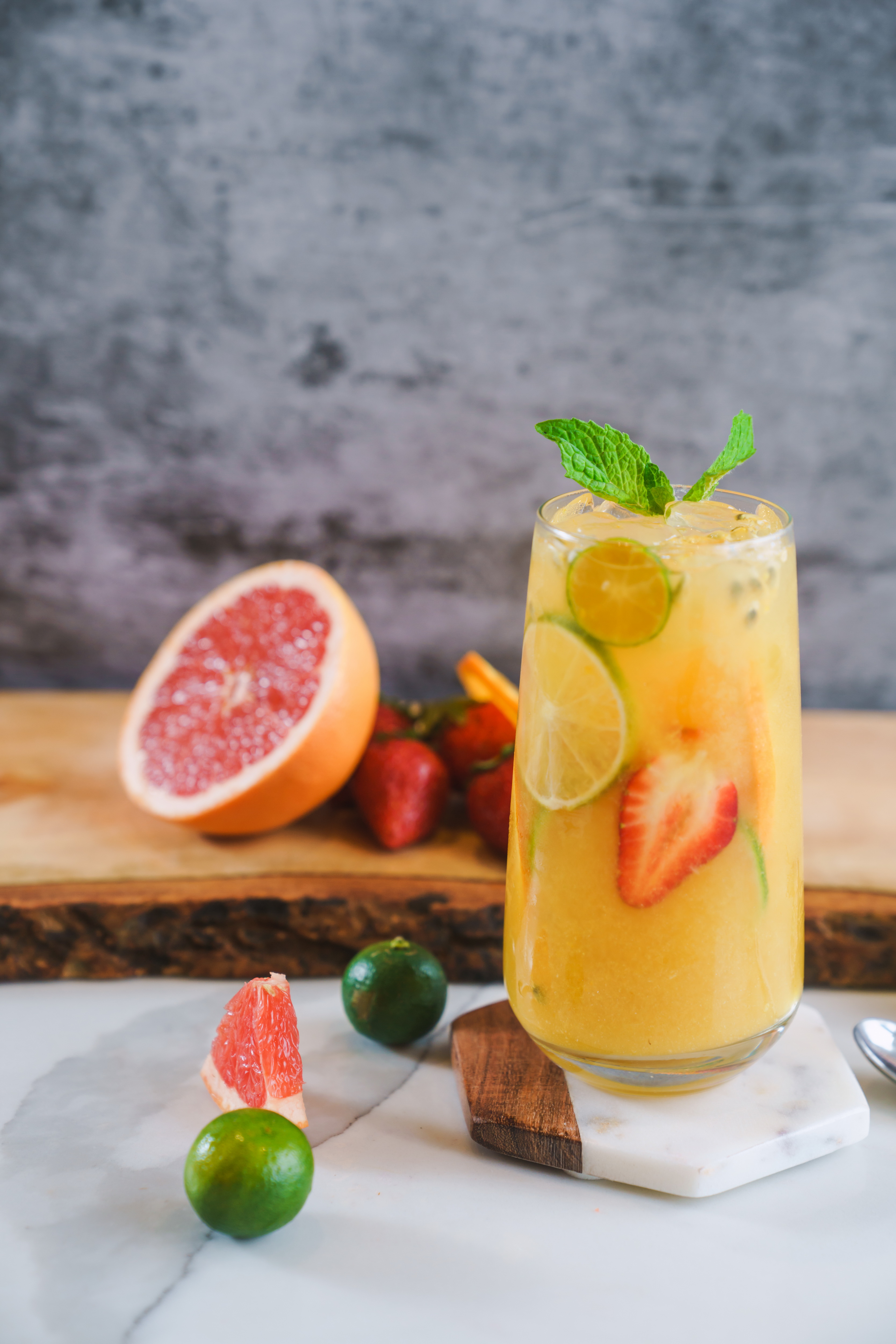 Arranged Food and Objects