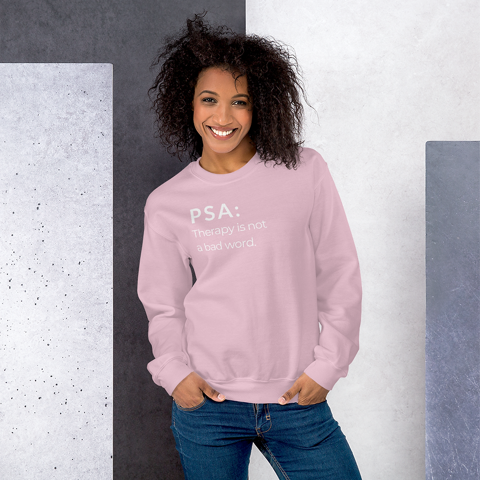 Thumbnail: PSA Unisex Sweatshirt White Text