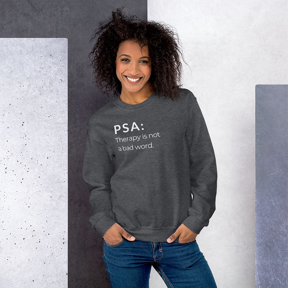 Thumbnail: PSA Unisex Sweatshirt White Text