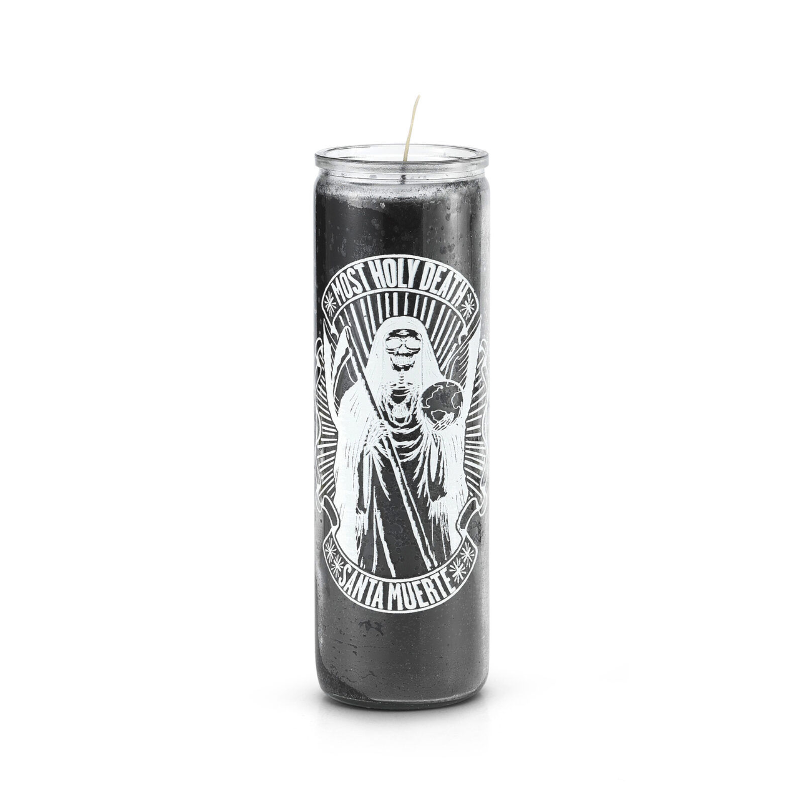Most Holy Death (Santa Muerte) 7 Day Saint Candle Black