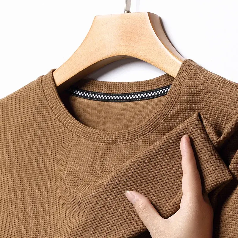 Waffle Texture Premium Tee – Modern Summer Comfort