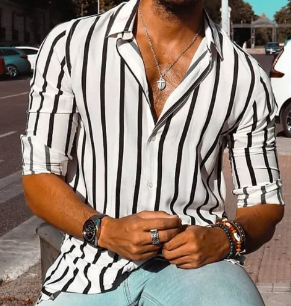 2026 Striped Shirt for Men (Single Piece)