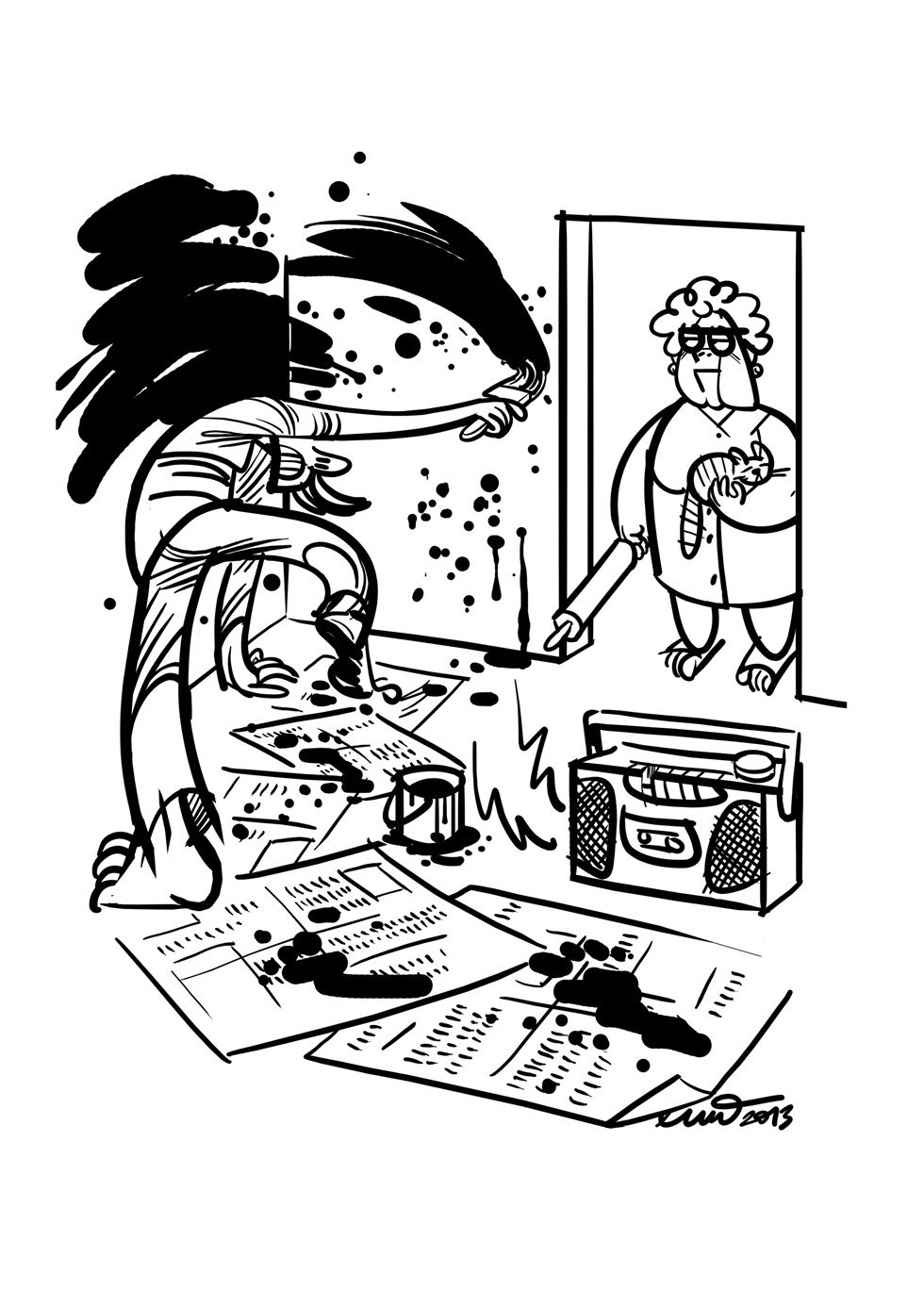 illustration of a forthcoming book
