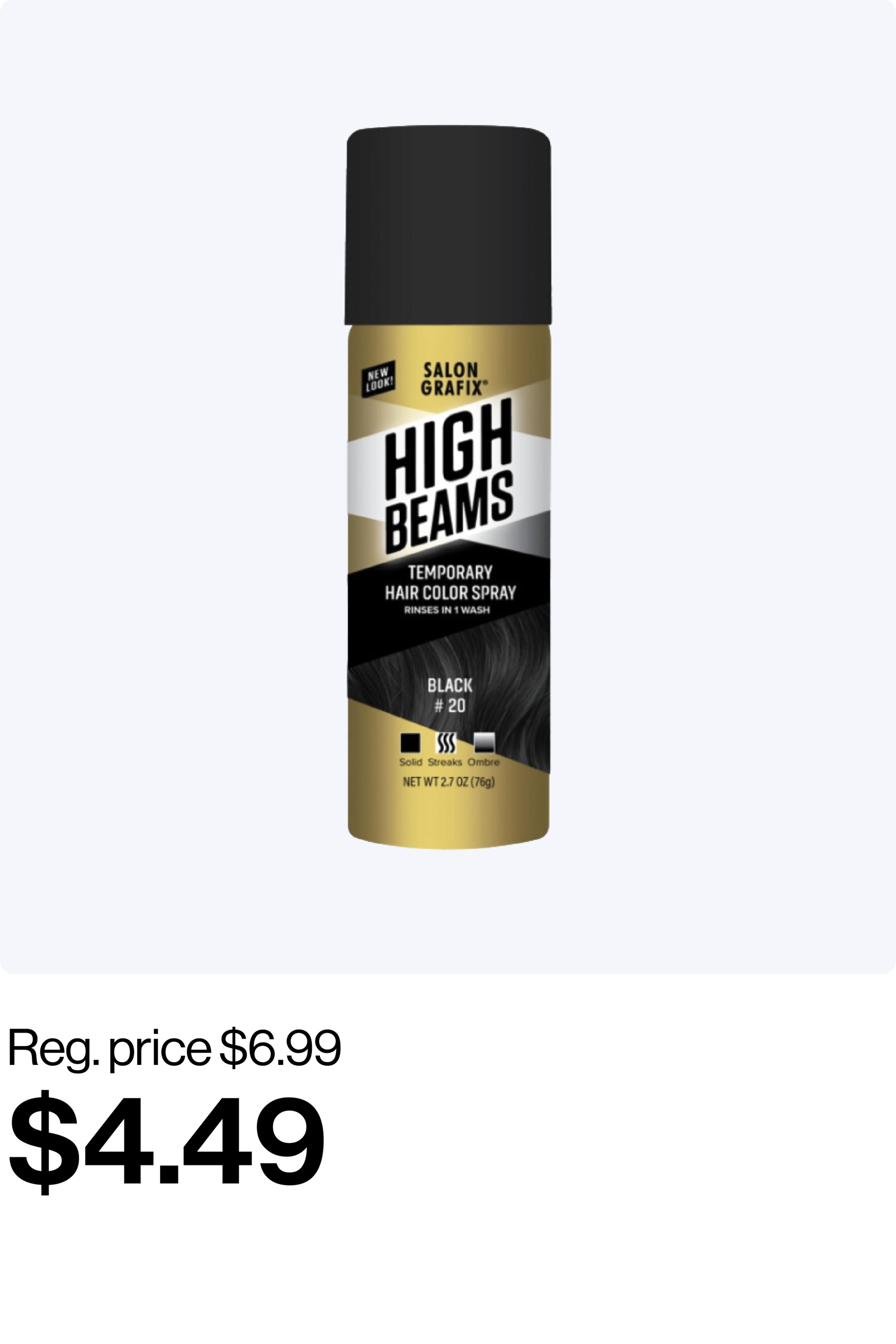 HIGH BEAMS Temporary Hair Color Spray 2.7 oz