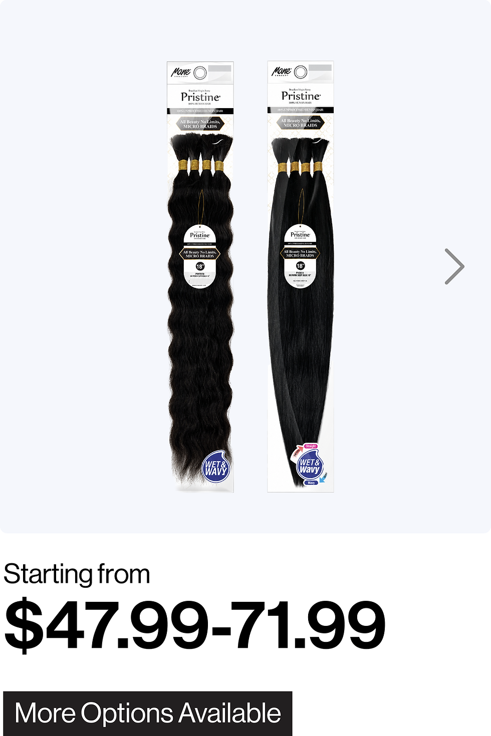 Thumbnail: MANE CONCEPT Pristine Bulk Human Hair Braids 18" / 24"