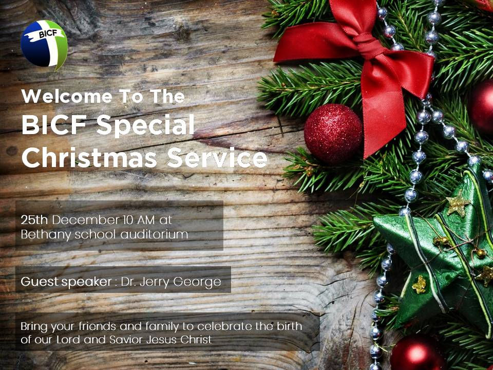 BICF Special Christmas Service