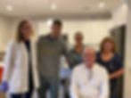 DiSilvestro family and Dr. Zollie Yavarow at their home for the Cure VCP Disease Biobank