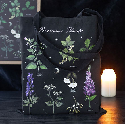 poisonous plants tote bag